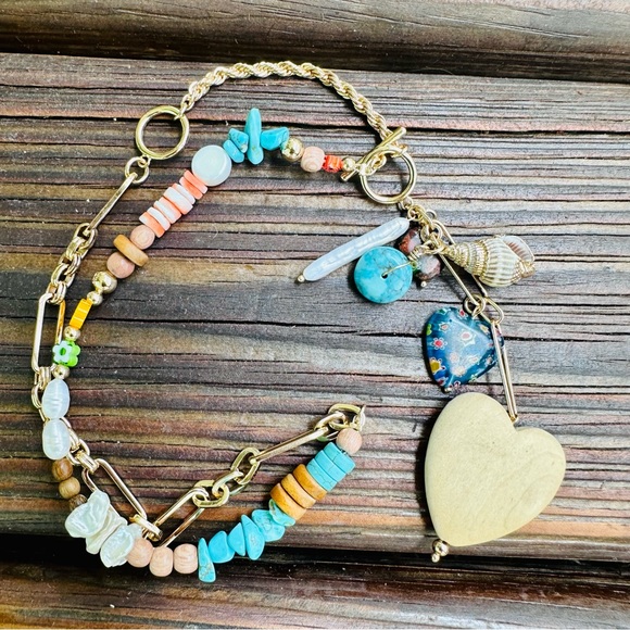 Dannijo Francesca Goldtone & Mixed Media Lariat Necklace NWT - Picture 12 of 17